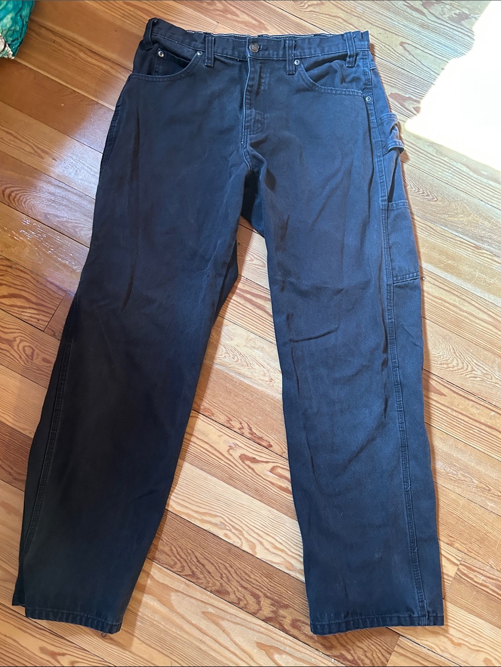 Dickies Black Cargo Work Pants 32 x 32